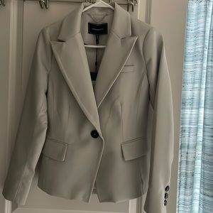 BCBGMaxaZira Vegan Leather XS Jacket Stone